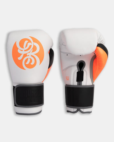 Exile S.T Series Gloves - Spark (Matte White/Orange/Black)