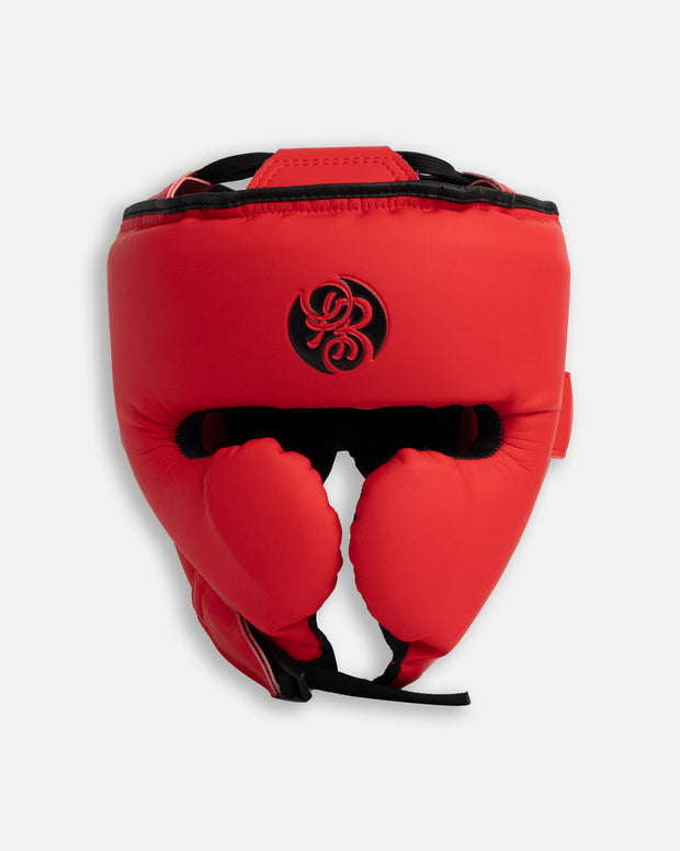 Gladiator Headguard - Ruby Red (Matte Red/Black)