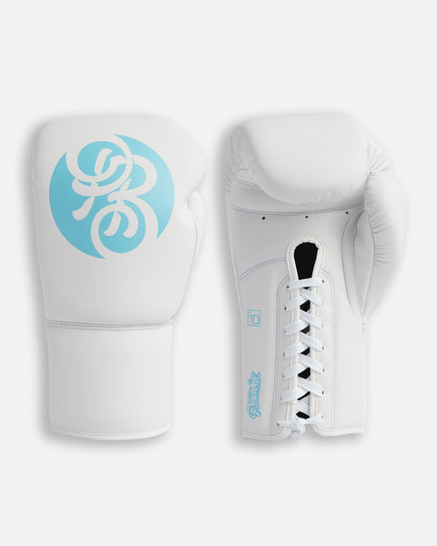 Pinnacle Lace-up Gloves - Iceman (Matte White/ Ice Blue)