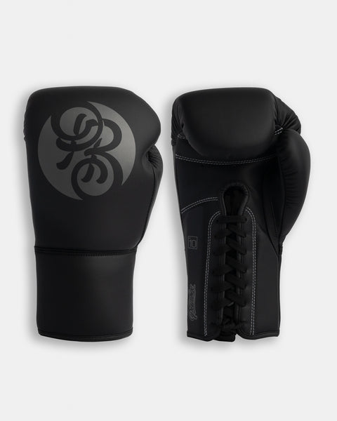 Pinnacle Lace-up Gloves - Shadow (Matte Black/ Grey)