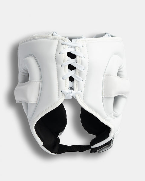 Gladiator Headguard - Iceman (Matte White/ Ice Blue)