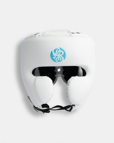 Gladiator Headguard - Iceman (Matte White/ Ice Blue)