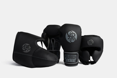 Undefeated Gladiator Sparring Kit - Shadow (Matte Black/ Grey)