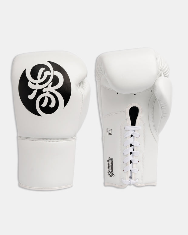 Pinnacle Lace-Up Gloves - Panda (White/Black)