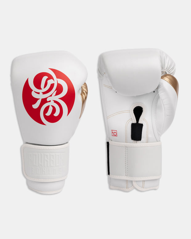 Exile S.T Series Gloves - Gipp (White/Red/Gold)