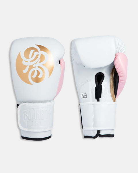 Exile Series Glove - Romeo (White/Baby Pink/Gold)