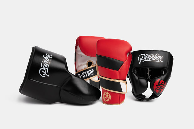 D-Strap Sparring Kit - Reign (Matte Red/ Black/ Gold)