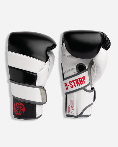 D-Strap Double Velcro Gloves - Mamba (Black/ White)