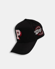 P Embroidered Snapback (Black/Red/White)