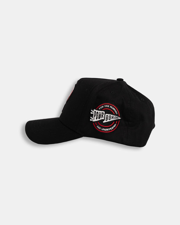 P Embroidered Snapback (Black/Red/White)