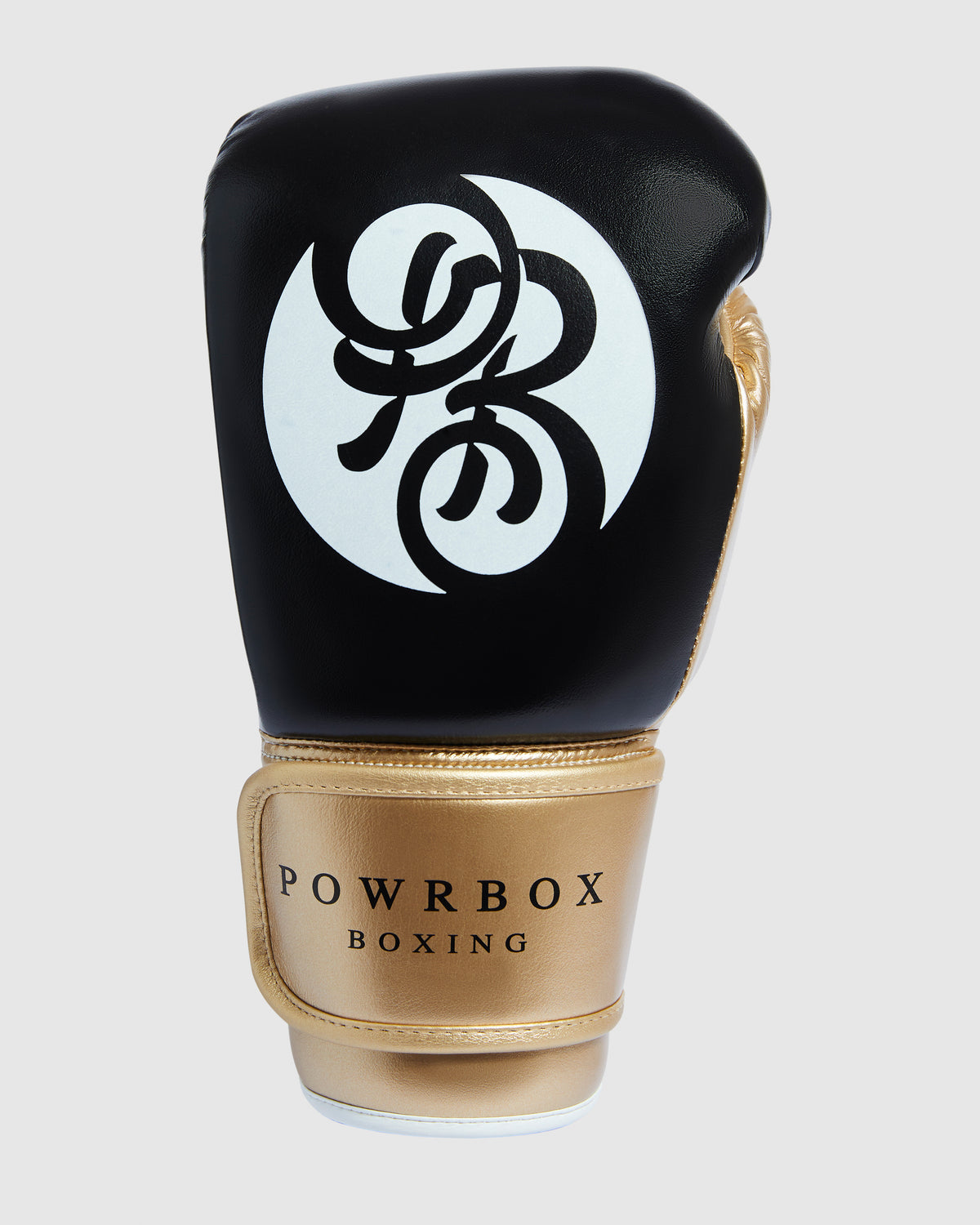 Early Powrbox Unstoppable Series boxing gloves in black and gold