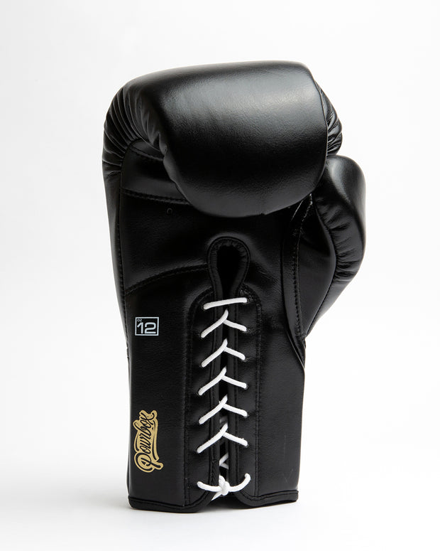 Premium Lace-up Glove V2 Black/Black/Gold.