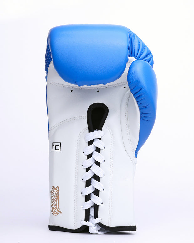 Premium Lace-up Glove (Blue/ White)