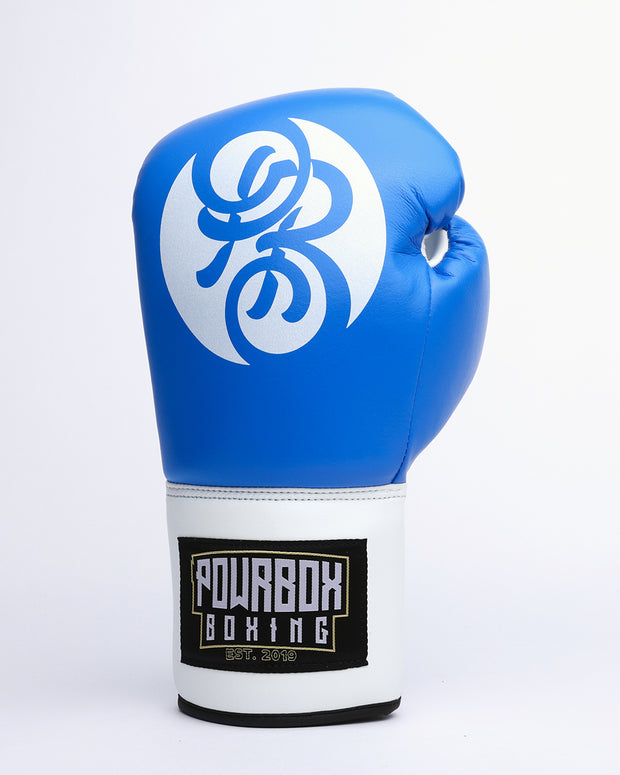 Premium Lace-up Glove (Blue/ White)