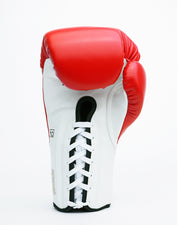 Premium Lace-up Glove (Red/ White)
