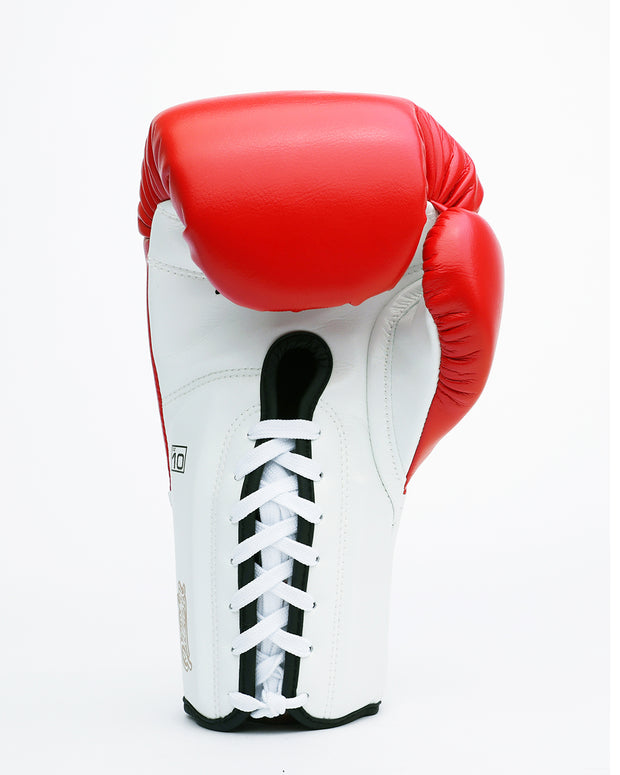 Premium Lace-up Glove (Red/ White)
