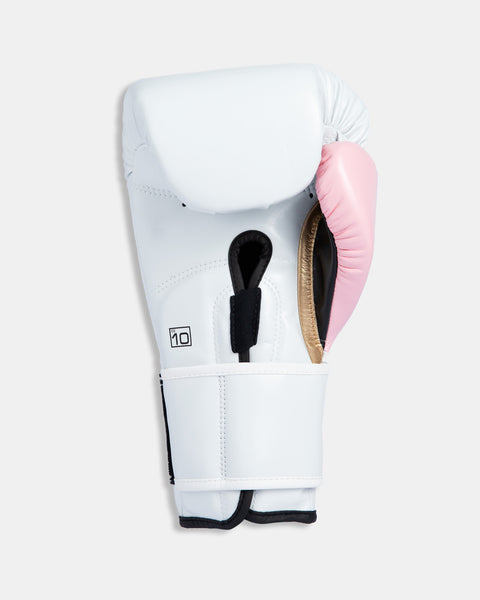 Exile Series Glove - Romeo (White/Baby Pink/Gold)