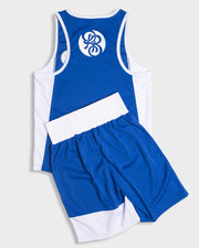 Powrlight V1- Amateur Boxing Competition Shorts/ Singlet Set (Blue)