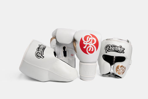 Exile S.T Sparring Kit - Gipp (White/Red/Gold)