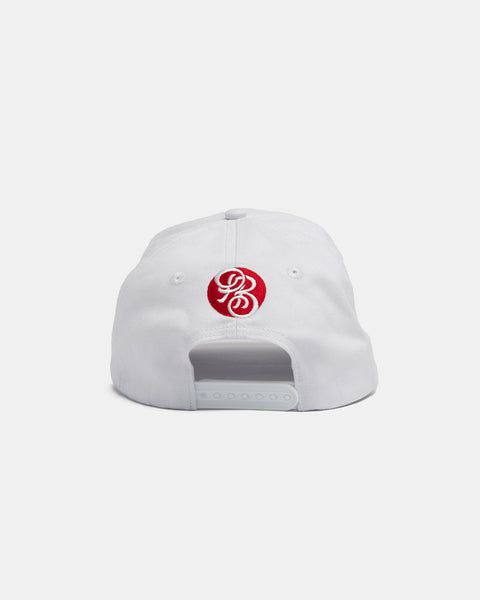 Powrbox Base Embroidery Snapback (White/Red)