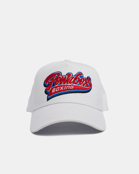 Powrbox Base Embroidery Snapback (White/Red)